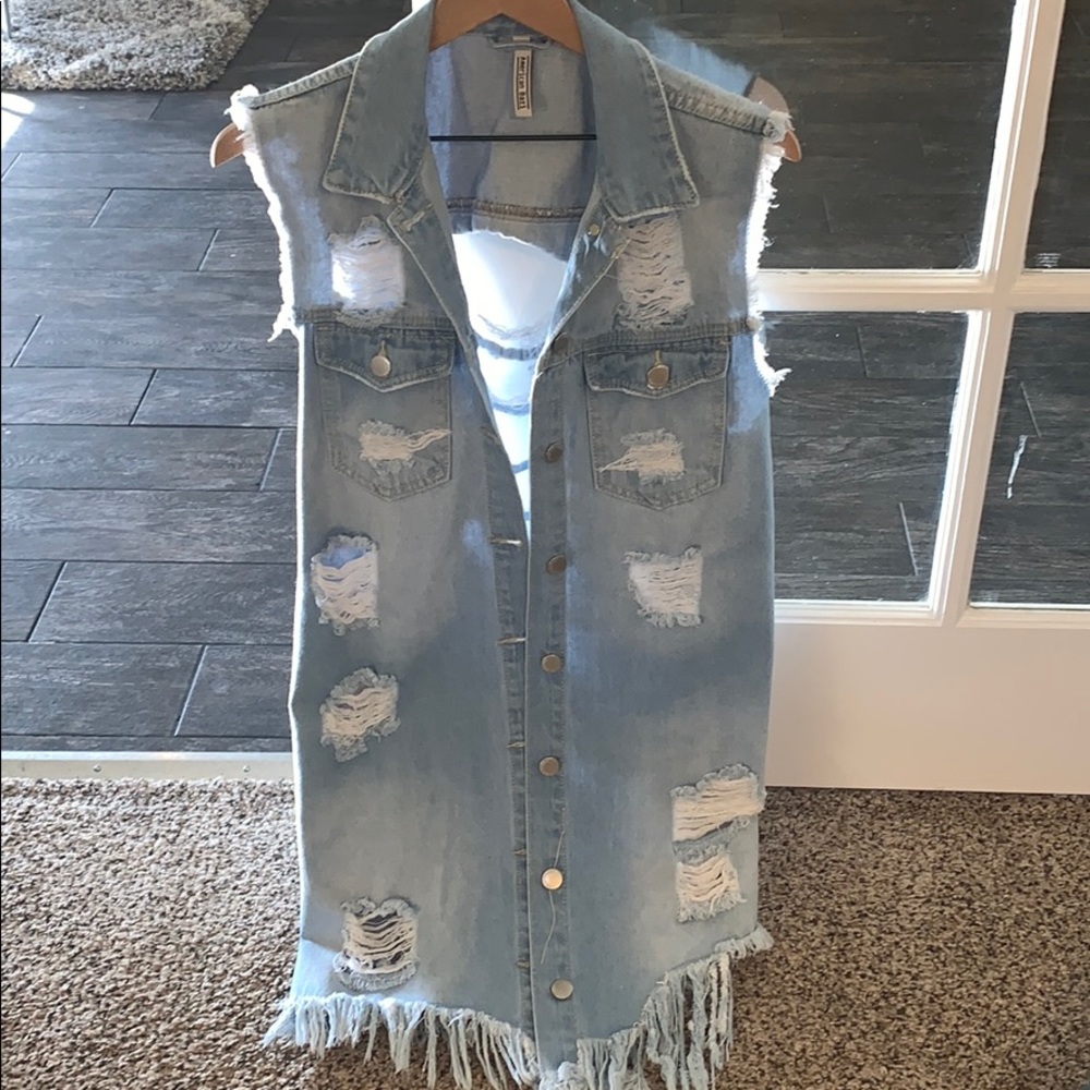 Denim Jean Dress w/ slits